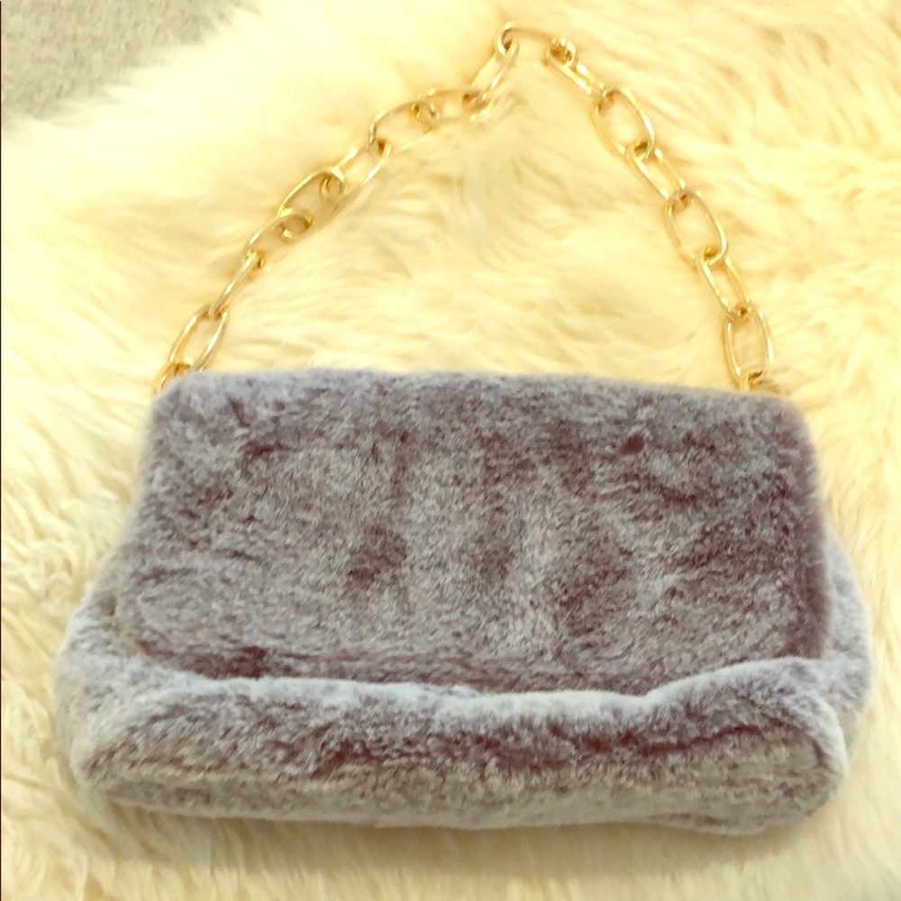 Never Used cute faux fur purse